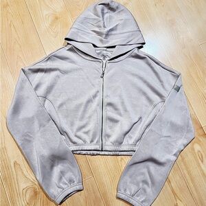 Gilly Hicks Gray Cropped Hoodie